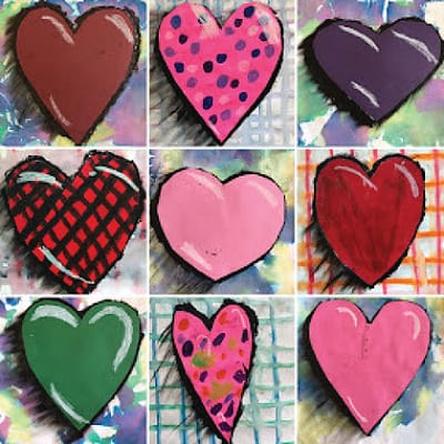 February Homeschool Art class